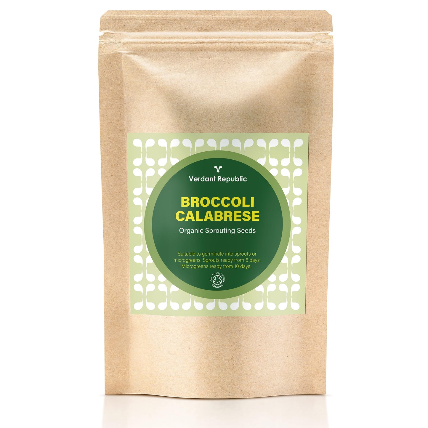 Verdant Republic Organic Broccoli Calabrese Sprouting Seeds 250g/500g/1kg | Non-GMO, Rich in Nutrients | Easy to Sprout in 5 Days| High Germination