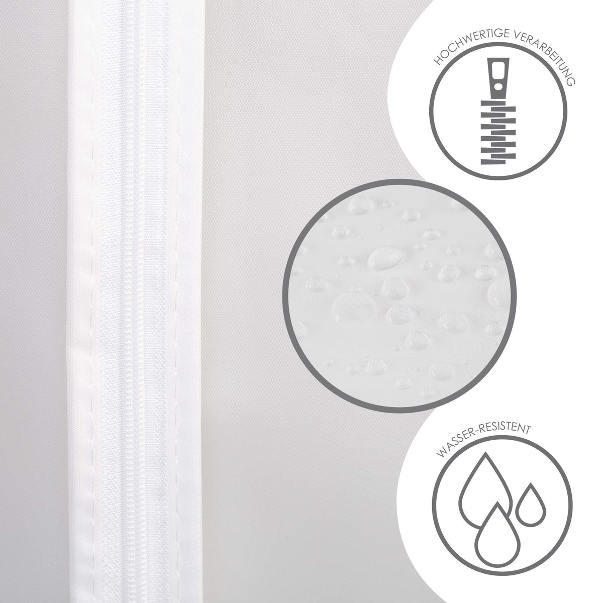 Bruce.® 6x Clear PEVA Garment Bags 100x60 cm – Transparent