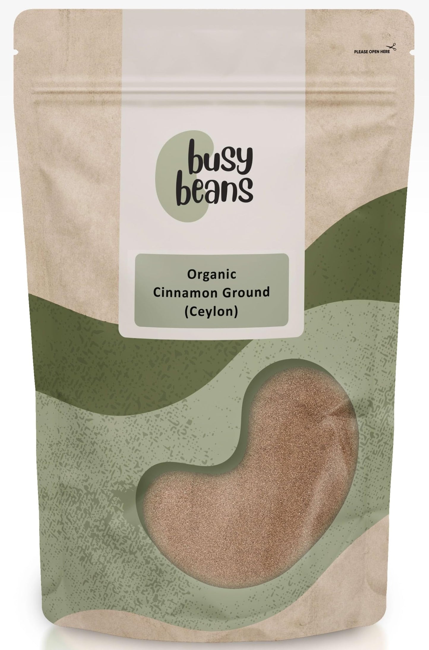 Organic Cinnamon Ground (Ceylon) - Certified Organic - by Busy Beans Organic (500g)