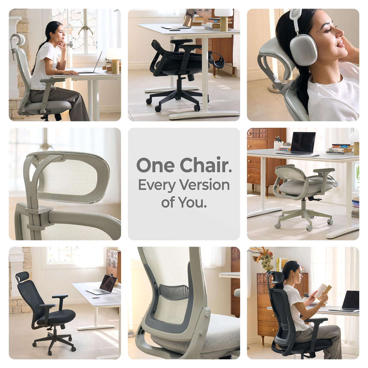 Tervo Model Y | Folding Office Chair for Small Spaces | Gaming Chair for Adults & Kids | Ergonomic Mesh Computer Chair