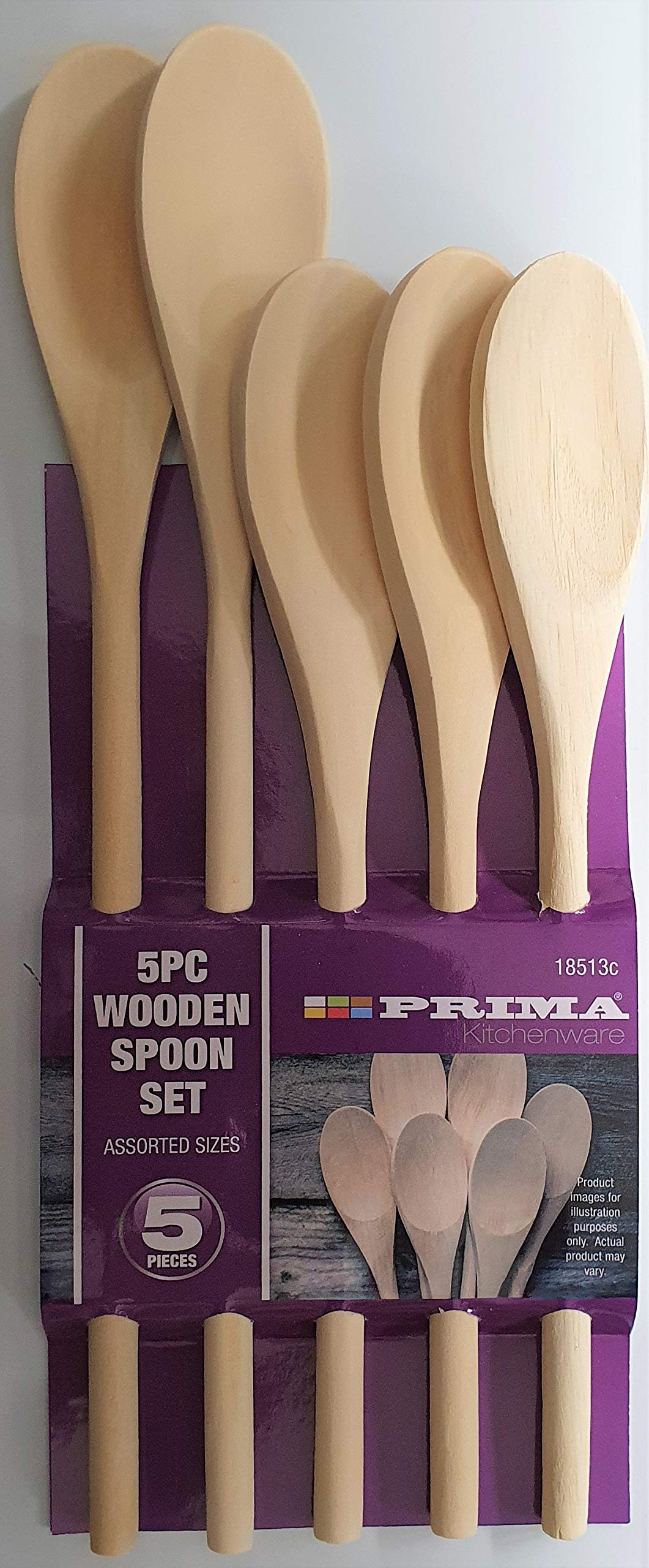 5pc Wooden Spoon Set