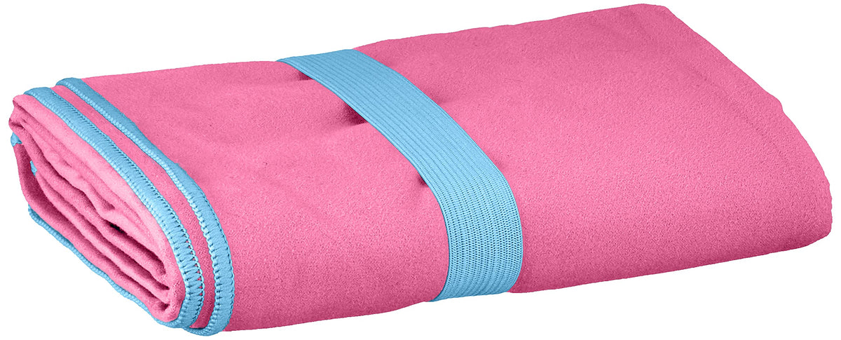Playshoes Unisex Multifunctional Towel, Microfibre Bath Towel Portable Blanket, Pink, 90 x 200 cm