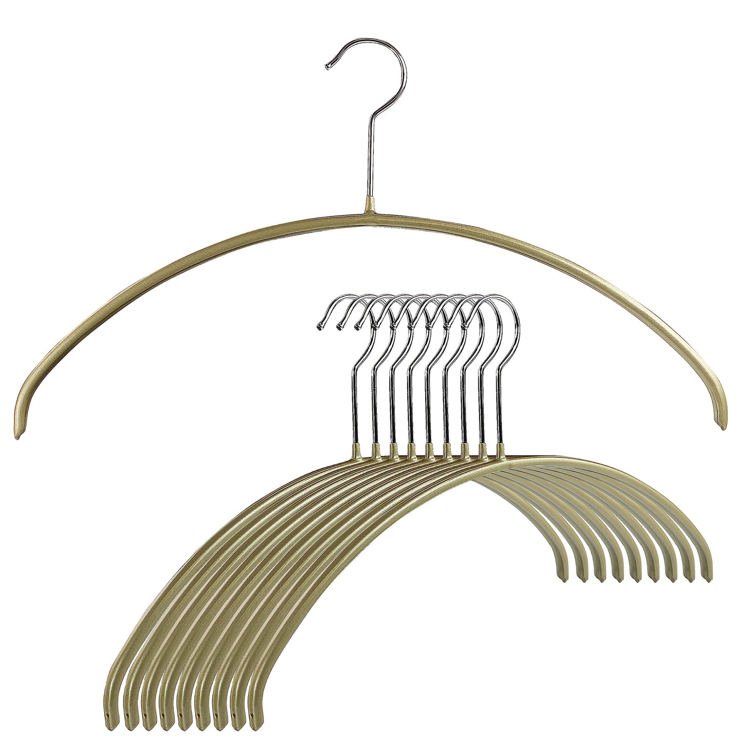 Mawa by Reston Lloyd Euro Series Non-Slip Space Saving Steel Clothes Hanger for Shirts, Dresses, Sweaters, Style 40/P