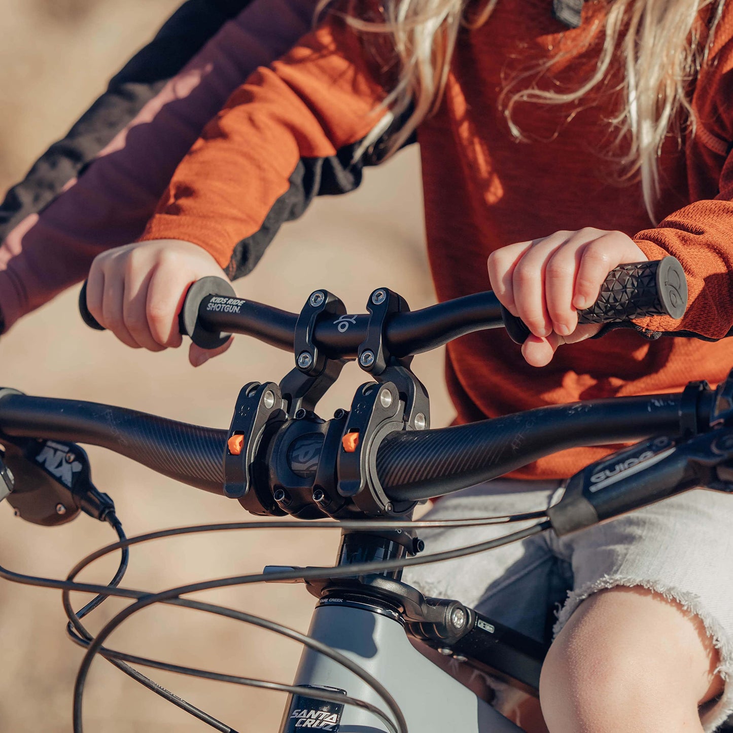 Kids Ride Shotgun Kids MTB Handlebar Attachment | Accessory for the Shotgun Mountain Bike Child Seat | Easy Fitting and Removal (Pro Handlebar