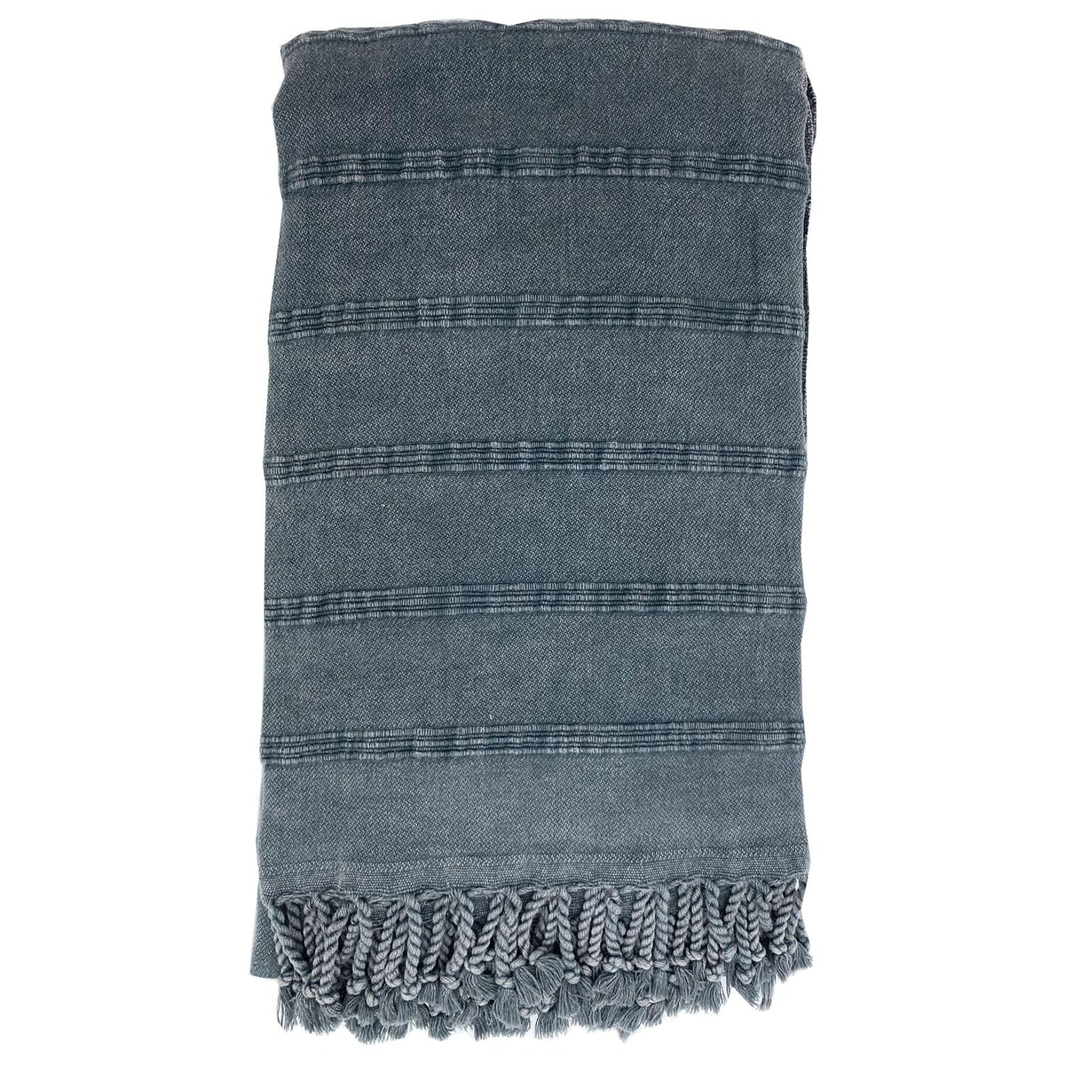 your castle Peshtemal Hammam Towel, XXL Bath Beach Sheet Blanket Towel, Fitness, Yoga, Spa, 100% Cotton, Large, 90 x 170 cm, Anthracite Grey