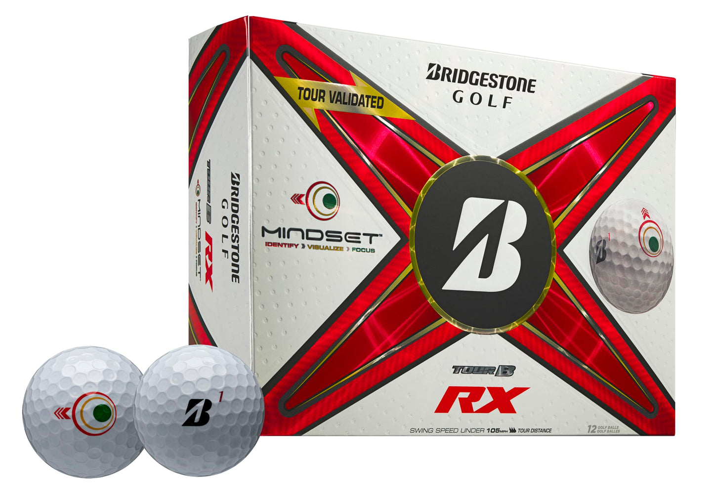Bridgestone Golf 2024 Tour B RX Mindset White