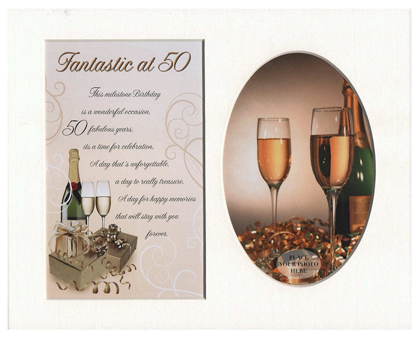 Fantastic at 50 Special Keepsake Photo Frame Mount