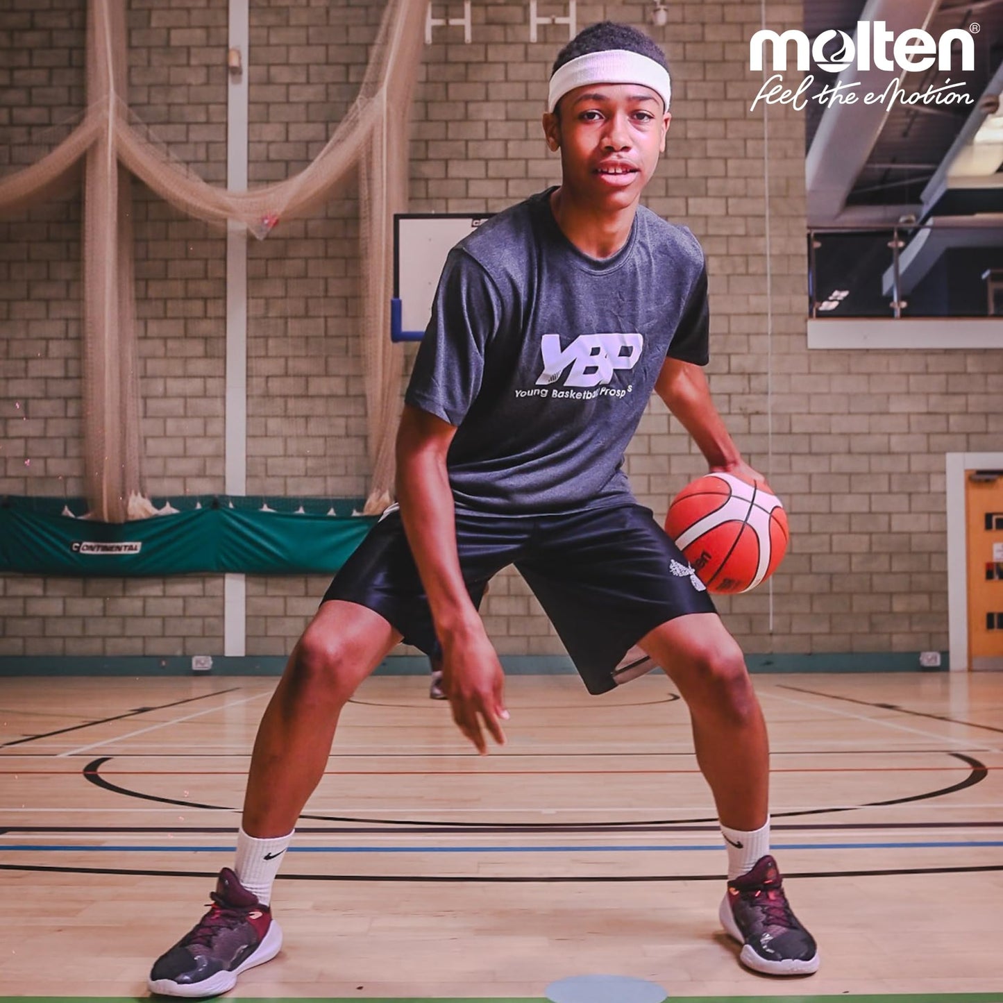 Molten BG3800 Basketball, Indoor, FIBA Approved, Composite Leather, Size 6, Orange/Ivory, Suitable For Boys age 12, 13, 14 and Girls age 14 & Adult