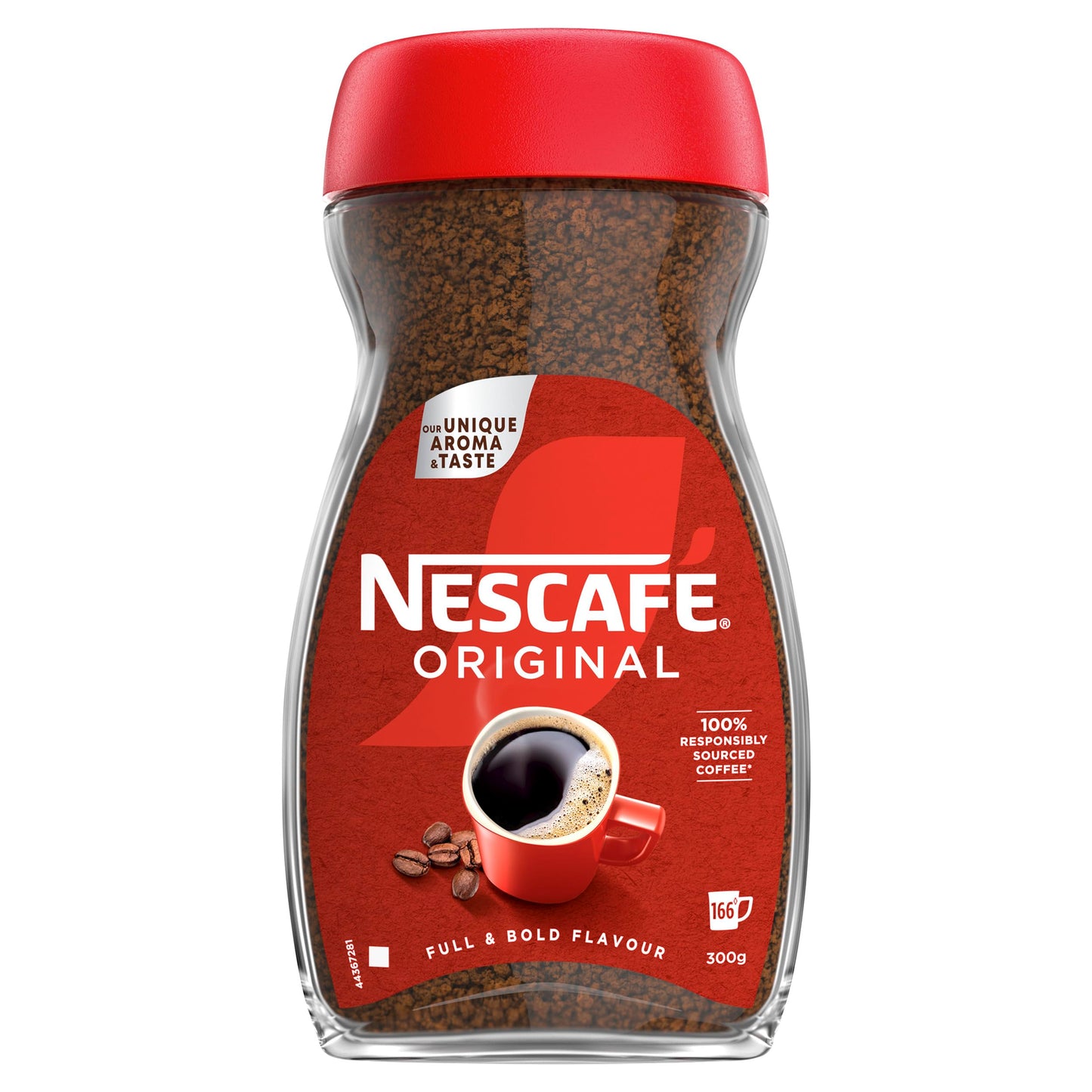 NESCAF? Original Instant Coffee 300g, Rich Aroma, Full and Bold Flavour (Pack of 6)