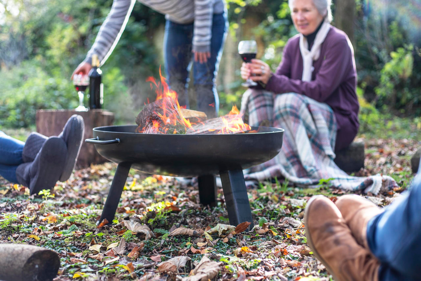 PITTSBURGH INDUSTRIAL FIREPIT SMALL, Oiled Steel