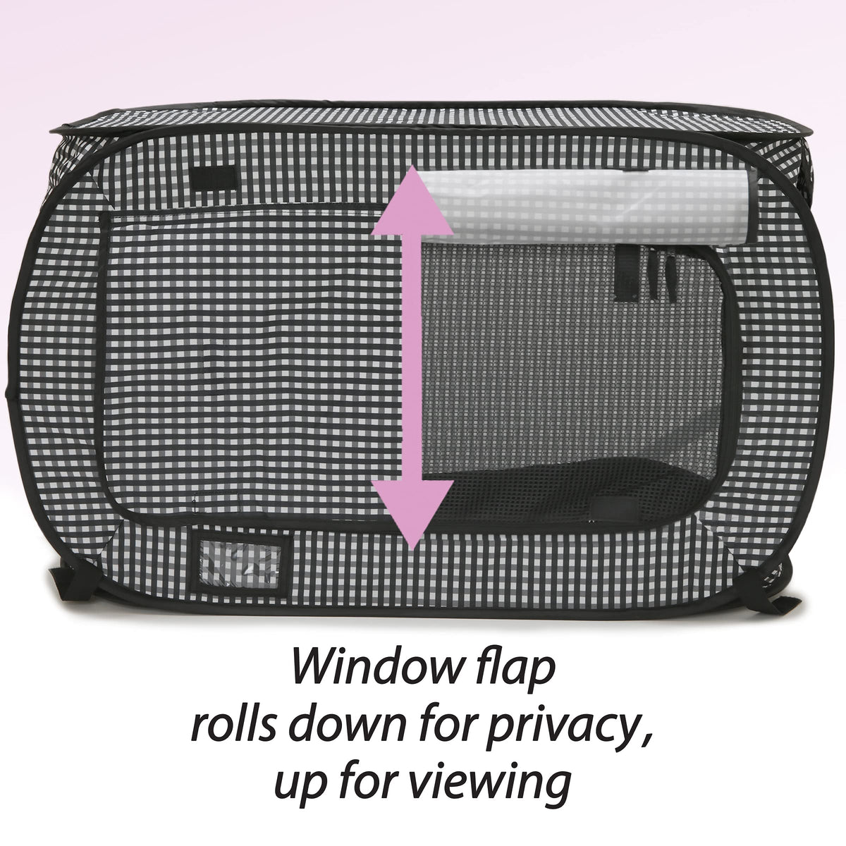Necoichi Portable Stress Free Cat Cage, 1.32 kg, Black