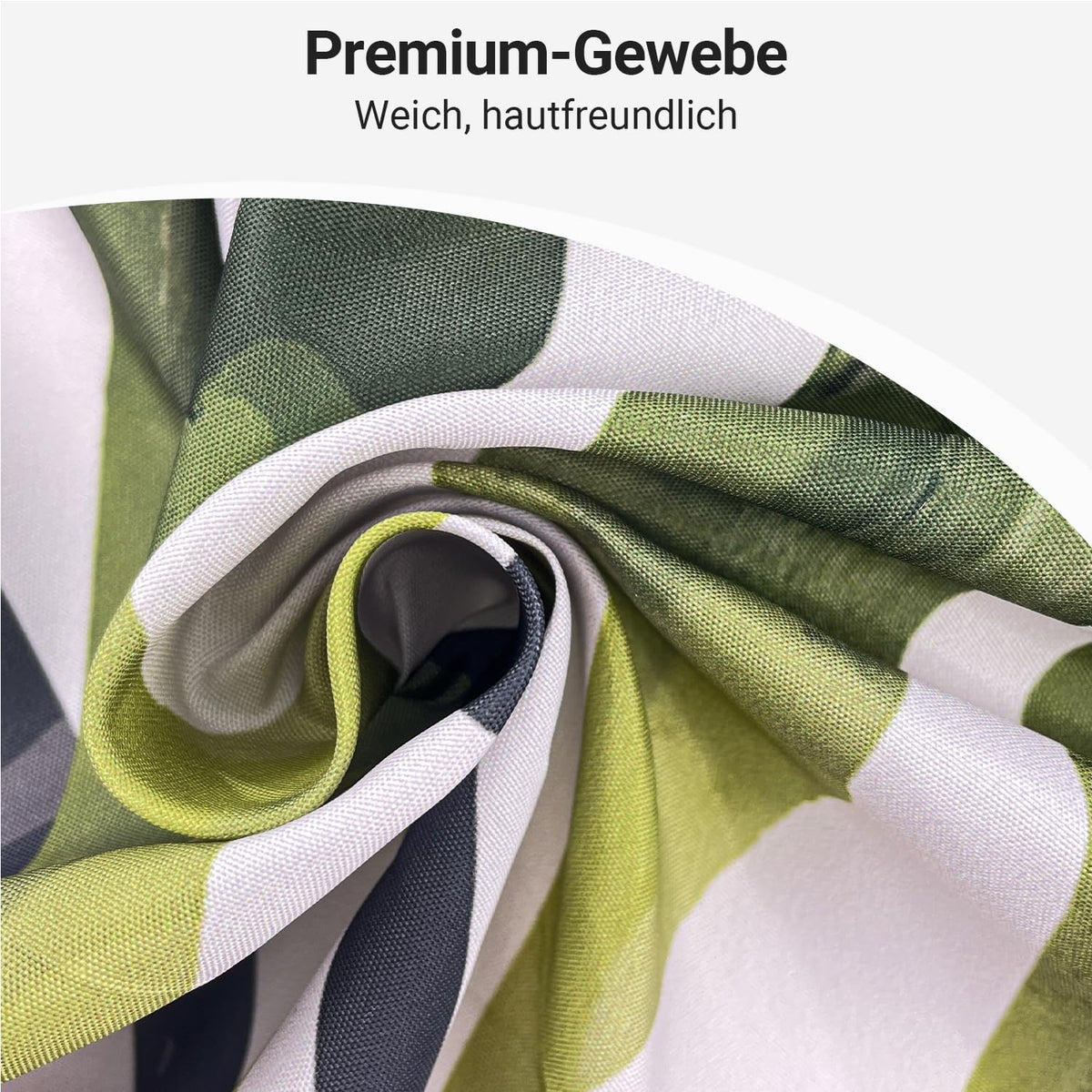 Shower Curtain, 180 x 200 cm, Black Leaves Line, Weighted Hem, Anti-Mould Textile, Water-Repellent