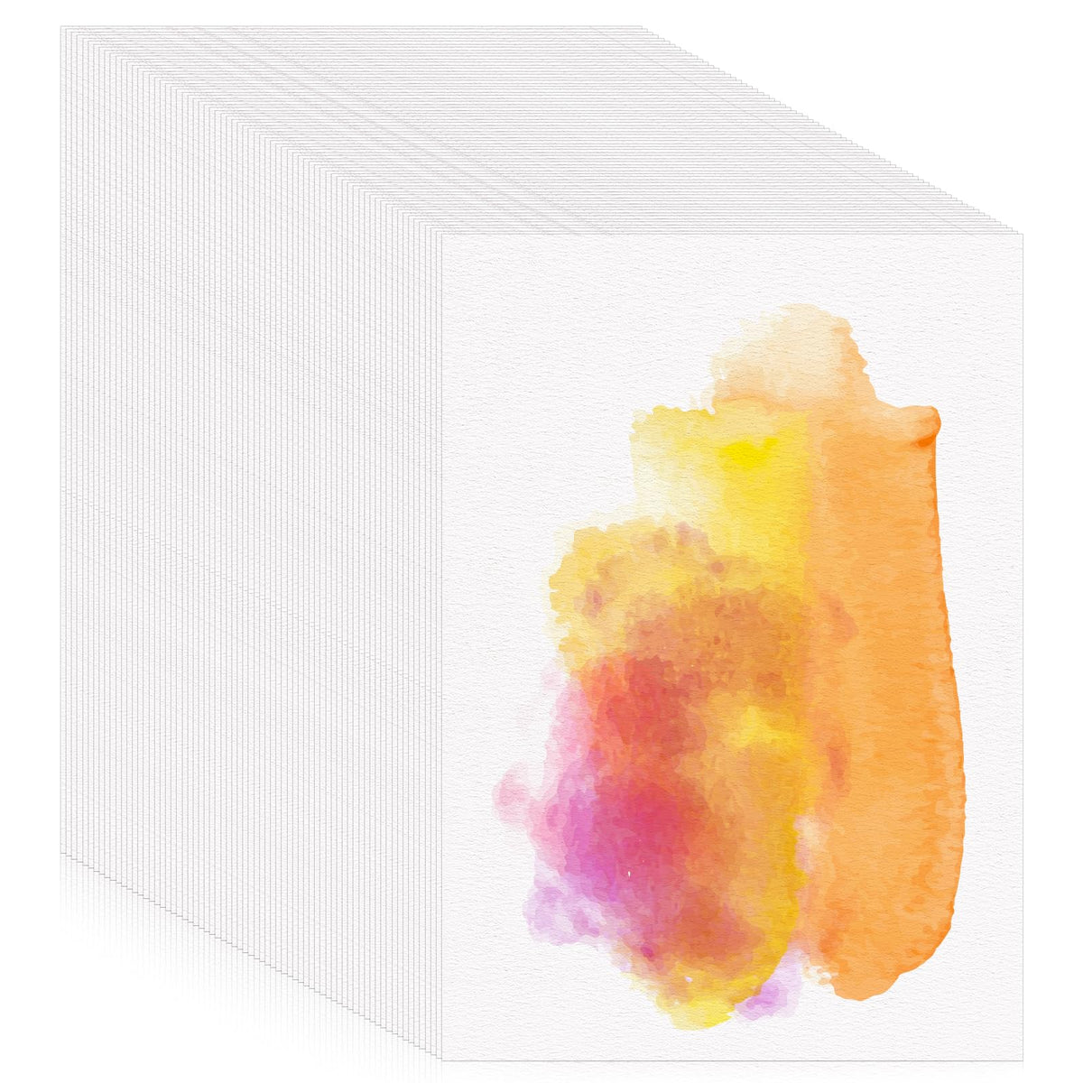 120 Sheets Watercolour Paper A5, 140 lb/300 GSM Cold Press Water Colour Paper for Students Adults Artists Drawing Painting Supplies Postcards, White