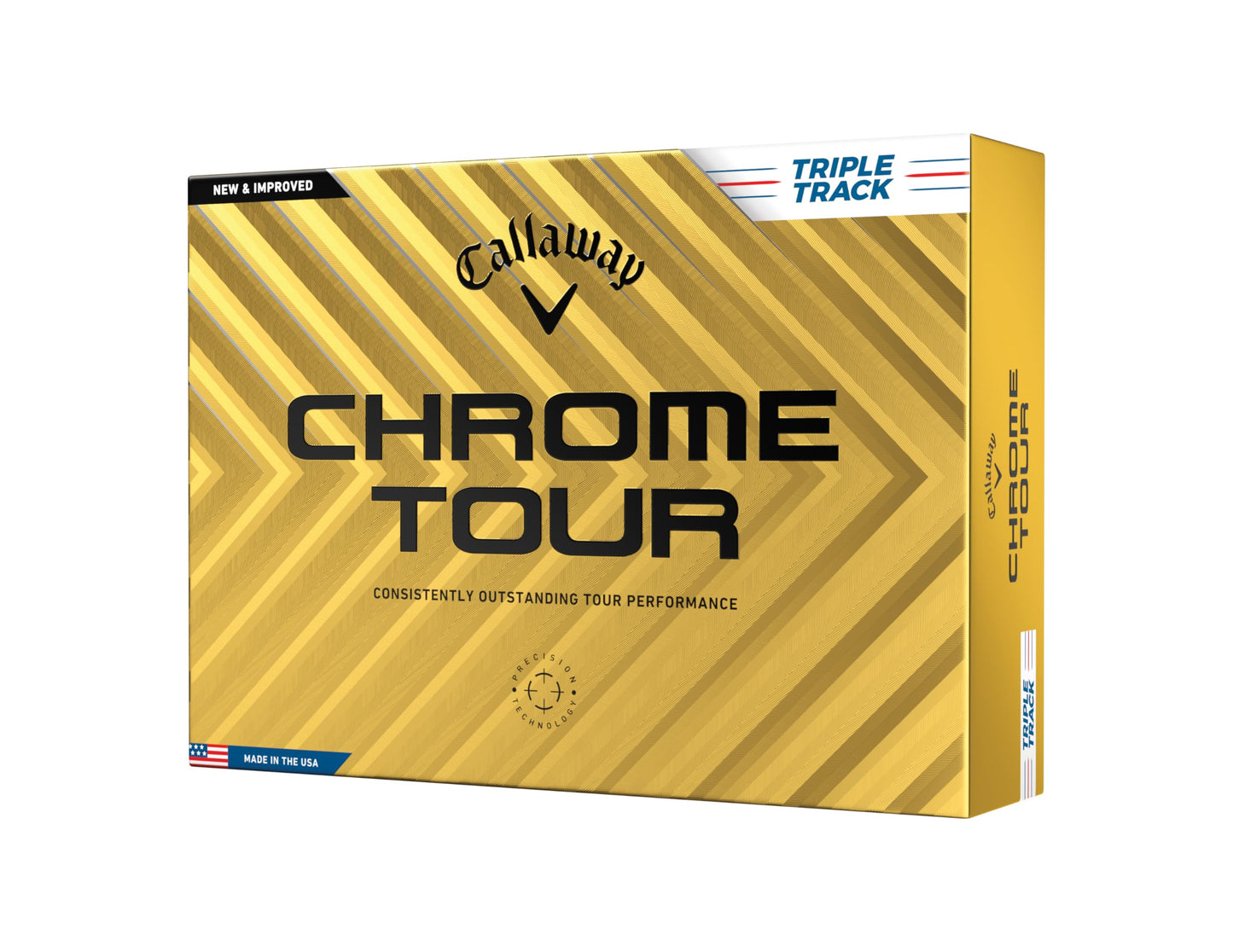 Callaway Golf Chrome Tour Premium Golf Ball 2024, White
