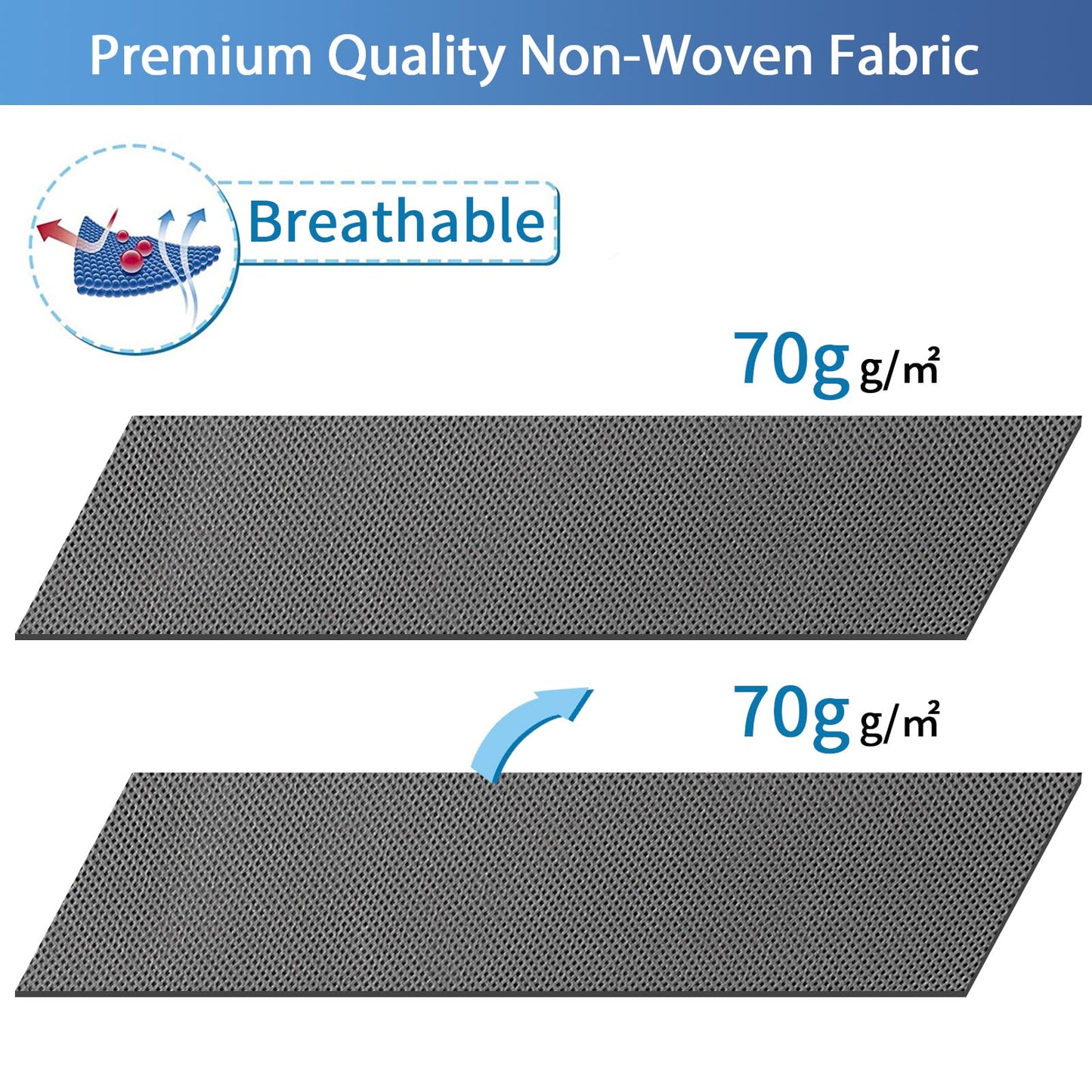 Fixwal 4-Pack King Foldable Comforters Storage Bag Extra Large Organizers for Blanket Clothes Pillow Quilts Bedding Storage Containers with Thick