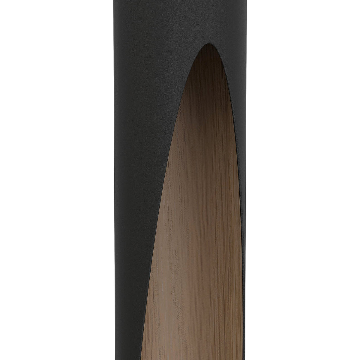 Eglo LED Pendant Lighting Barbotto, Hanging lamp with indirect Lighting, Metal Ceiling Light Fixture in Black and Wood Look, GU10 Bulb, Warm White,