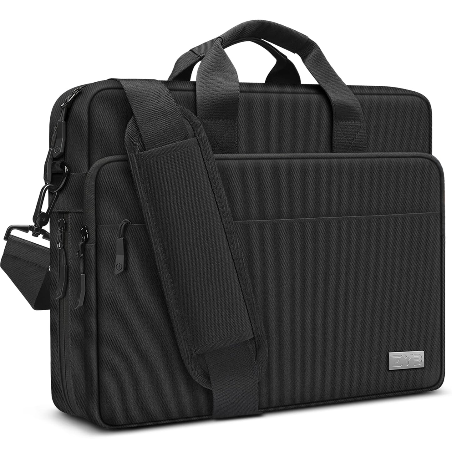 ZYB Expandable Waterproof Laptop Bag 17 17.3 Inch, Laptop Case 17 Inch for 17.3" Notebook Lenovo HP ASUS Acer Samsung MSI etc Business Briefcase Men