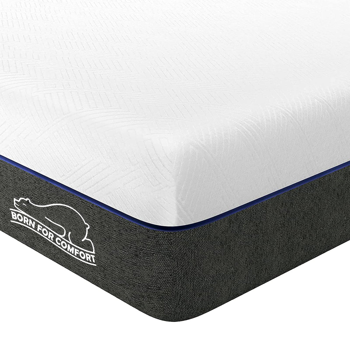 wowttrelax Single Memory Foam Mattress, 8 Inch with Soft Fabric, Skin-friendly Mattress, Breathable Cover, 2 Layer for More Supportive, Medium