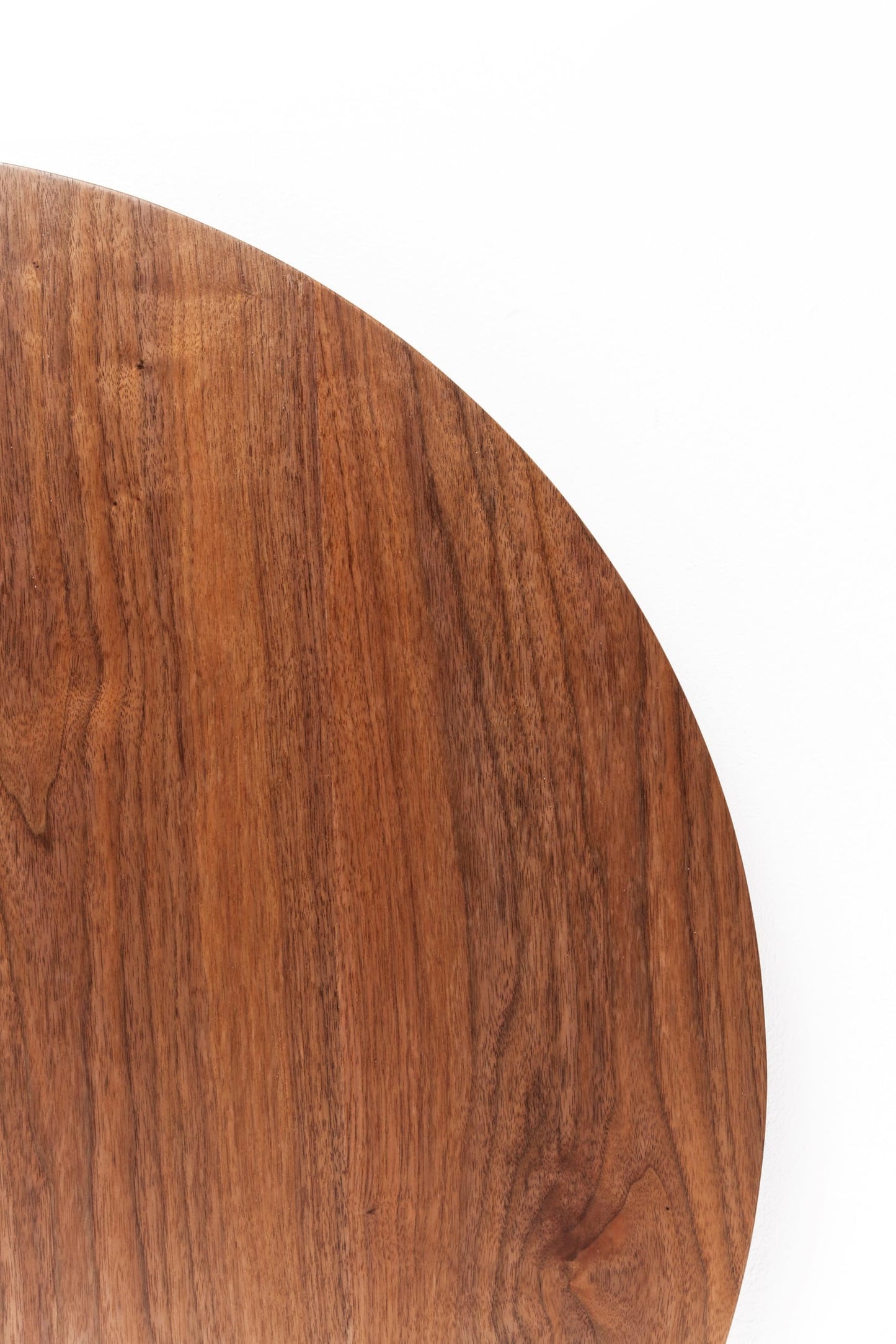 Kare Design Coffee Table Schickeria Walnut, Brown, Black, Wooden Look, Steel Base, Diameter 80cm, Modern, Round Sofa Side Table