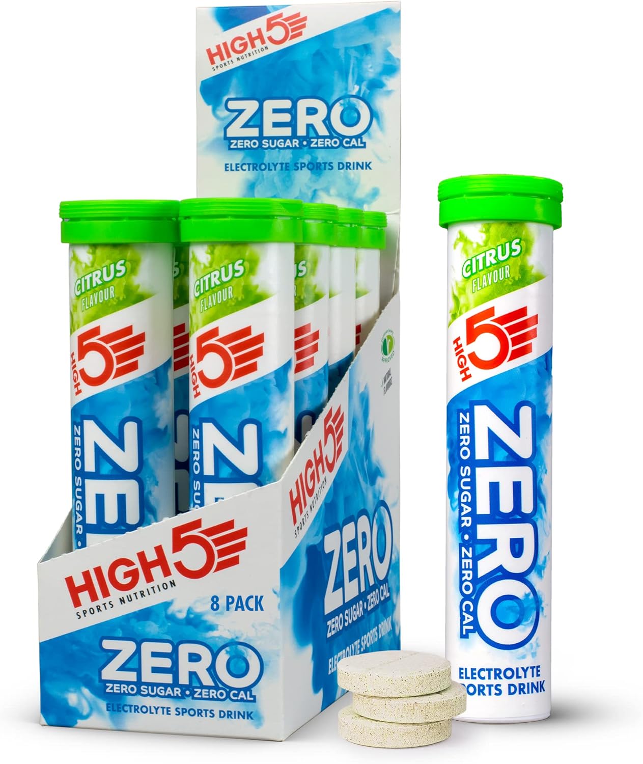 HIGH5 ZERO Electrolyte Tablet - 0 Calories & Sugar Free - Citrus, 160 Tablets, New but open scruffy box