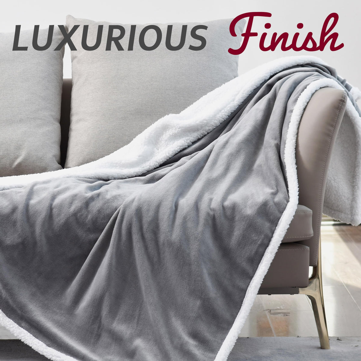 GlamHaus Heated Throw Electric Fleece Over Blanket Sofa Bed Large 160 X 130cm - 9 Heat and 9 Timer Auto Shut Off, Soft, Reversible Design, Digital