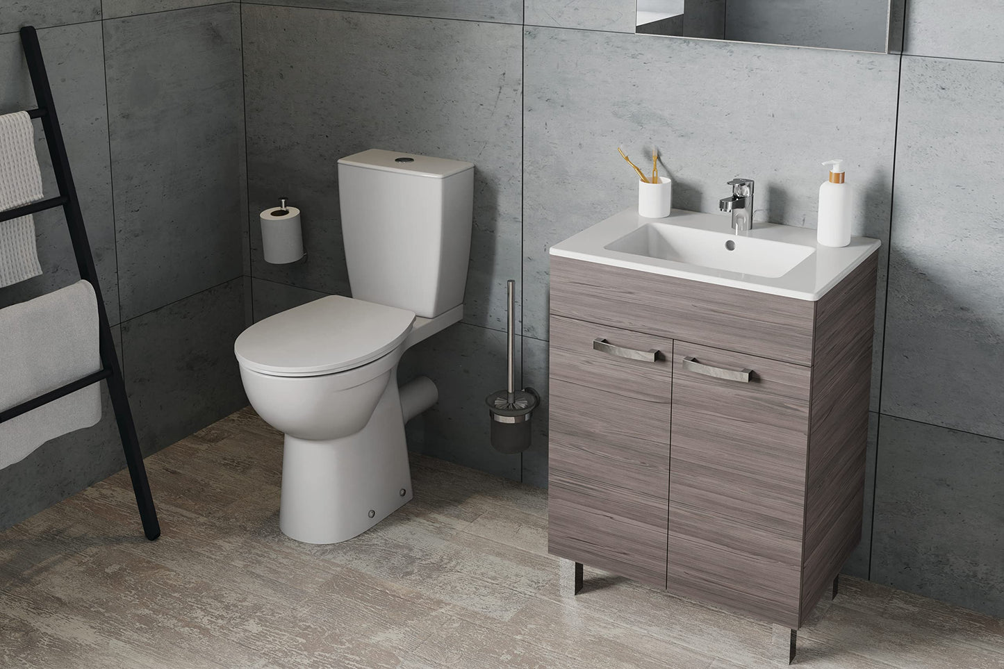 Ideal Standard IOM Wall Mounted Glass Toilet Brush Holder, A9119AA