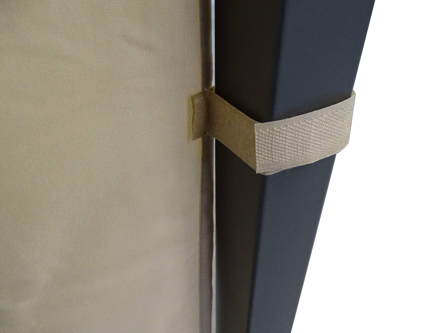QUICK STAR 2 Side Panels with PE Window 300/400x195cm Beige for Gazebo 3x4m
