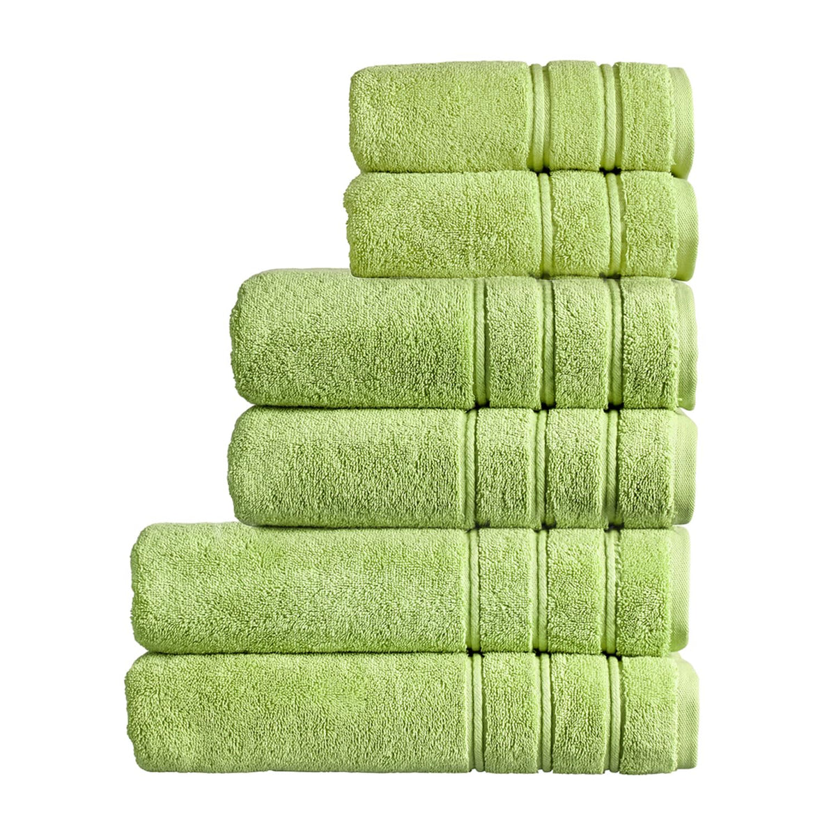 Christy Antalya Family Towel Set | 6 Piece | 100% Turkish Cotton | 600GSM | Soft Plush Luxury Towel Set | 2 Bath Sheets 2 Bath Towels 2 Hand Towels