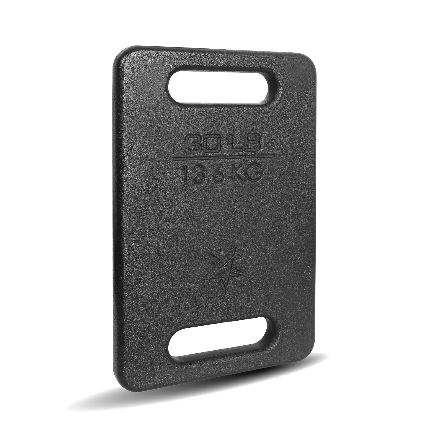 Yes4All 60DA Cast Iron Rucking Weight Plate for Backpack, 13,6 KG | 30 POUND, Black