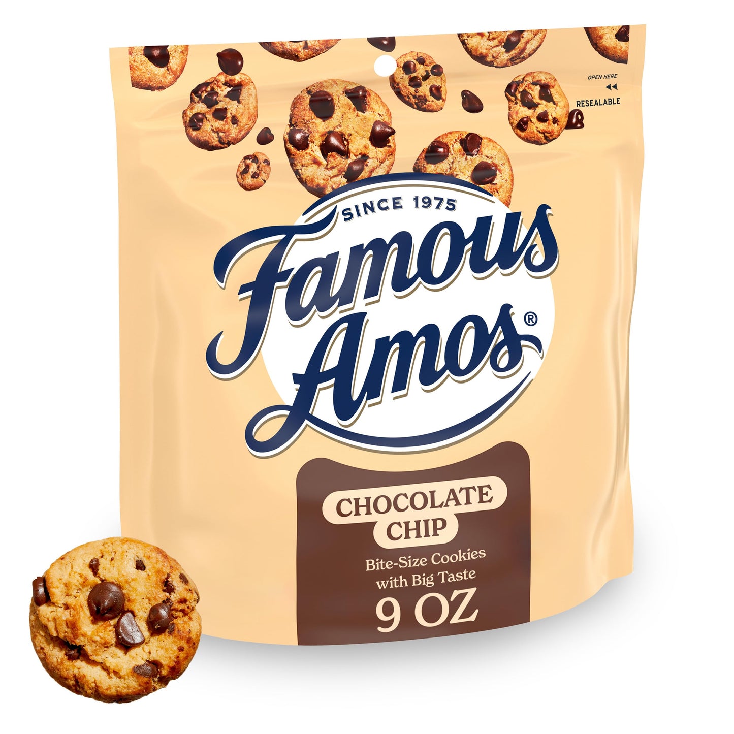 Famous Amos Classic Chocolate Chip Cookies 9oz Bag