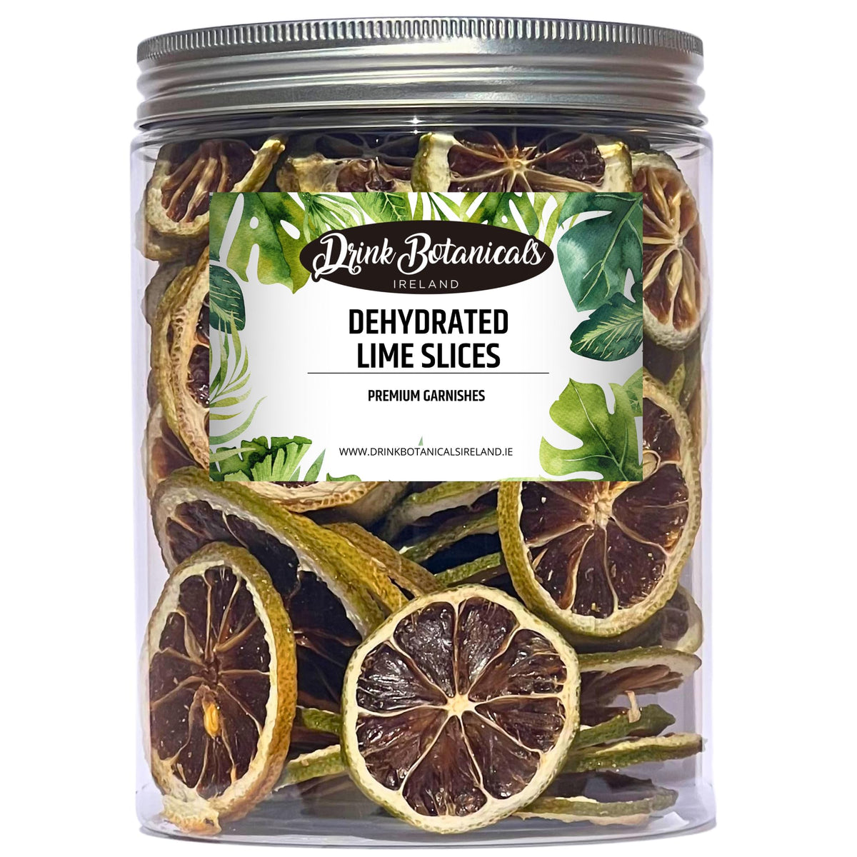 Dehydrated Dried Lime Slices Wheels | 50 + Servings Approx. | 100% Natural No Added Sugars | Cocktails, Wreath Making, Tea, Cakes, Garnish Decoration