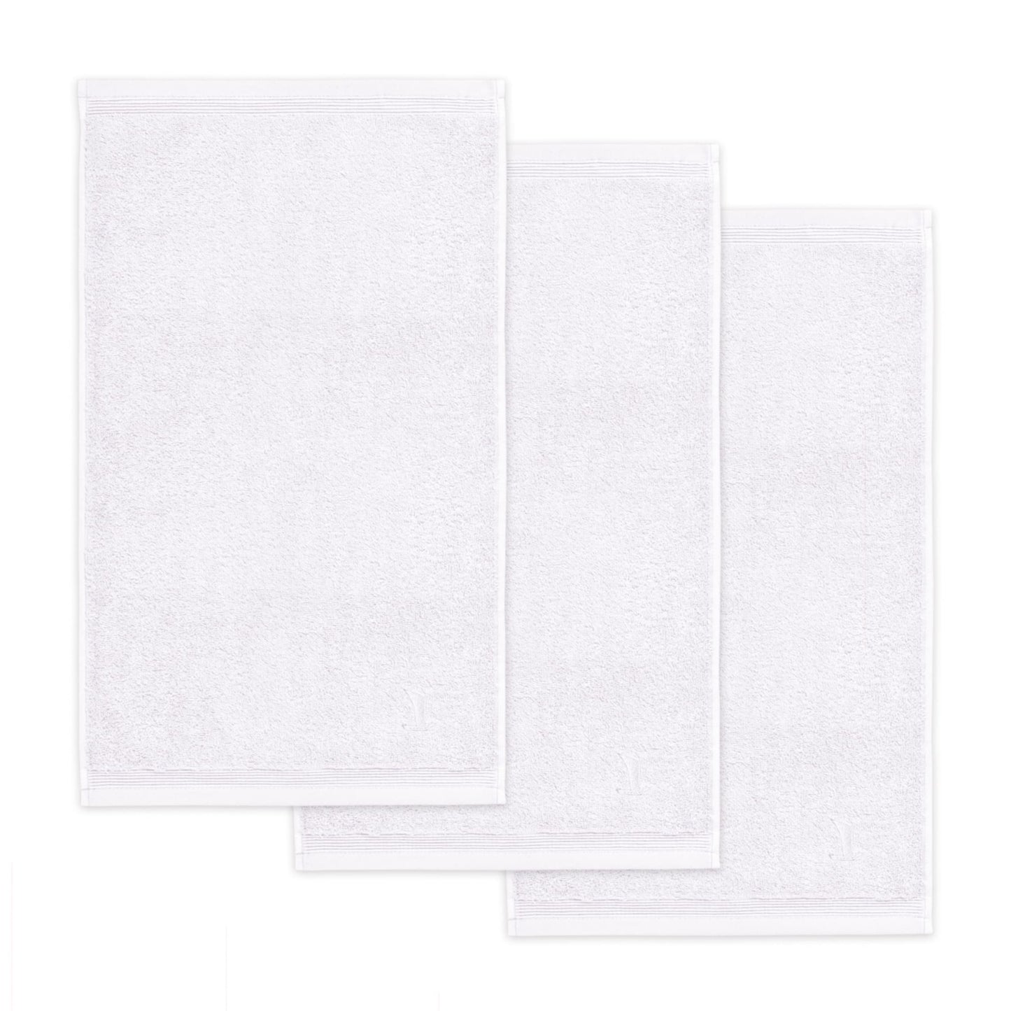 M?ve 3er set Superwuschel guest towel 30 x 50 cm made of 100% cotton, snow