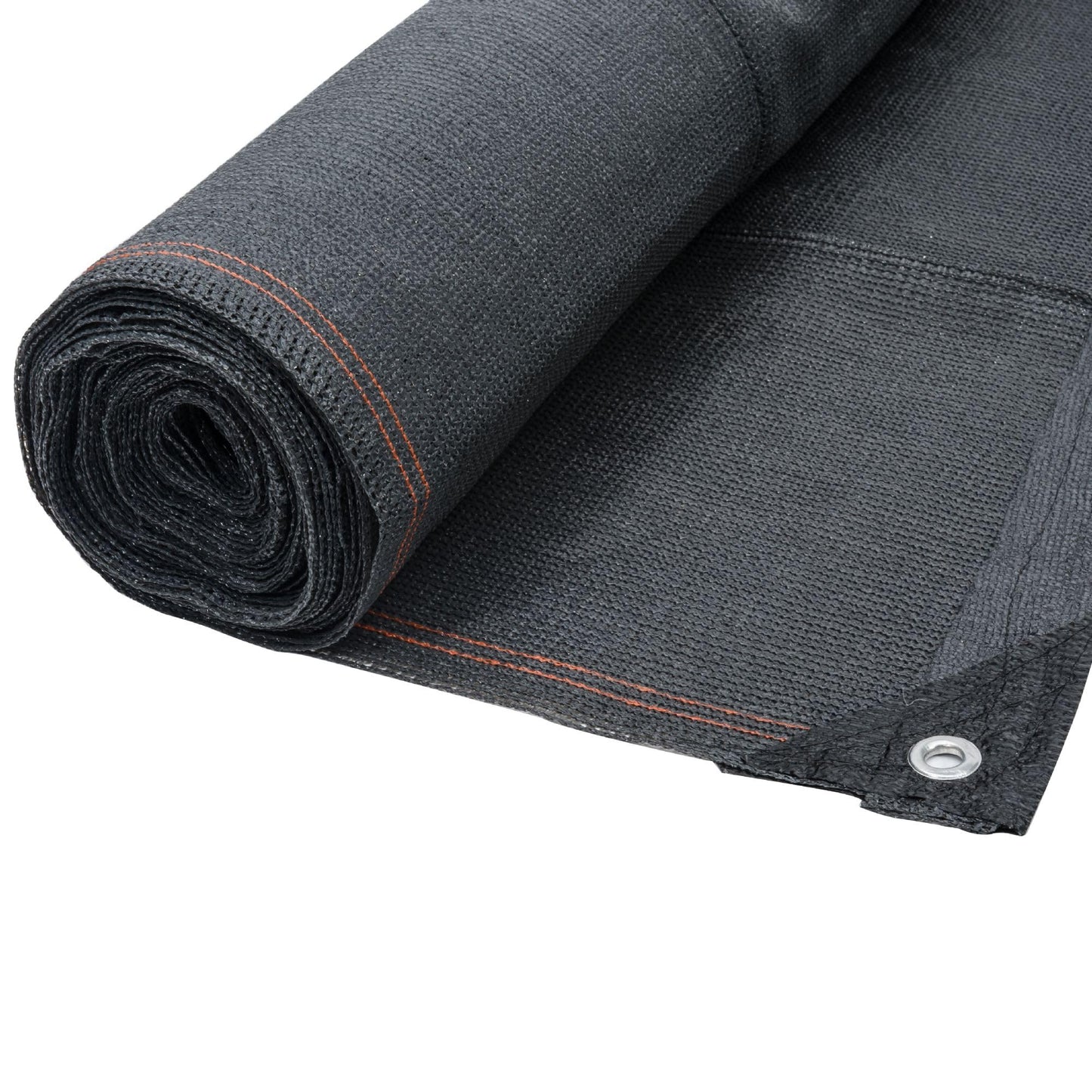 WerkaPro 10838 - Anthracite Gray Reinforced View Screen - 220g / m? - Roll of 1.2 m x 10 m - In Braided Polyethylene