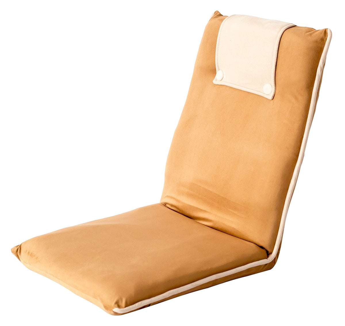 bonVIVO EASY II Comfortable Folding Chair, Portable Fold-Up Chair with Back Support, Floor Sofa & Lounge Chair for Relaxing, Ideal Meditation Chair &