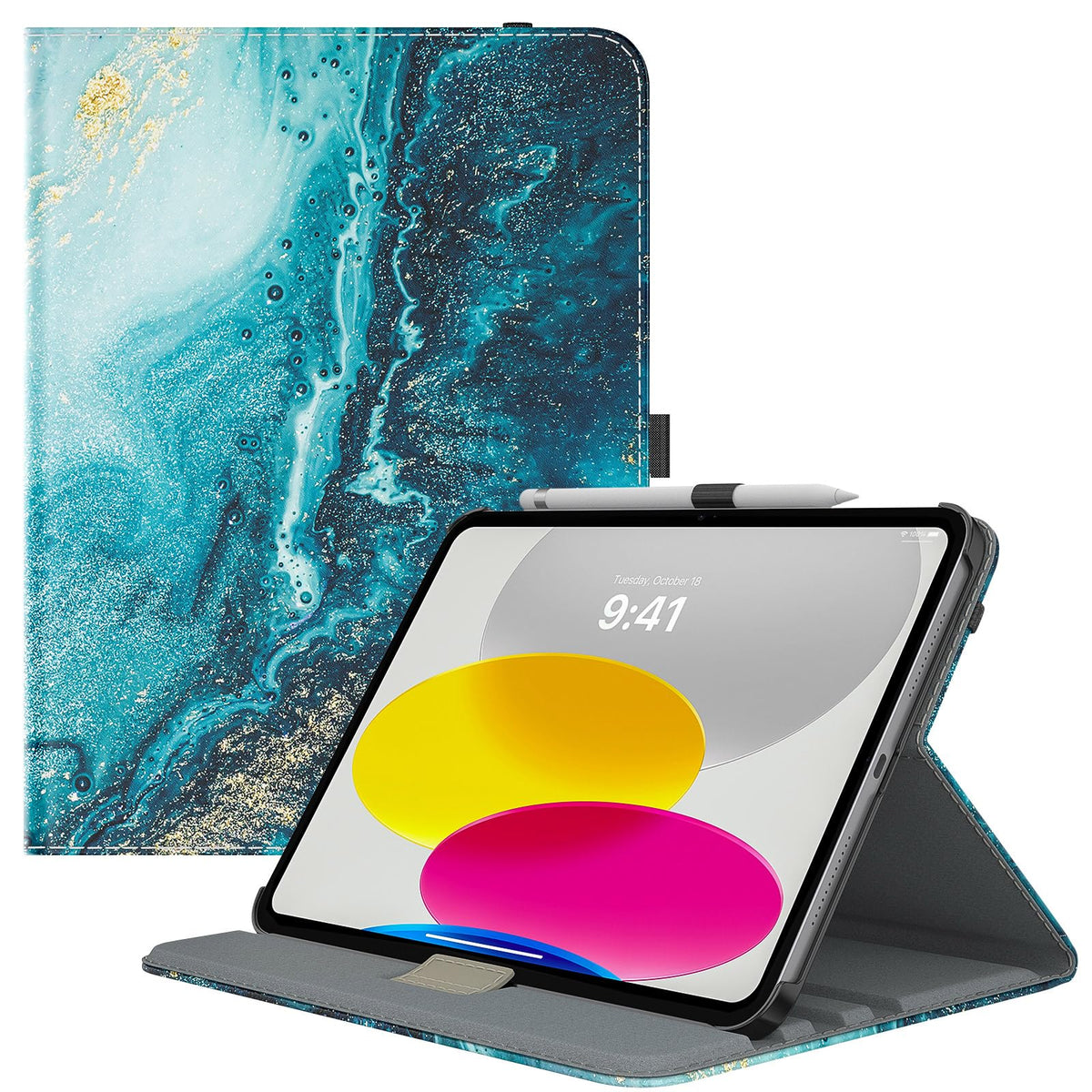 TiMOVO Rotating Case for iPad (A16) 11th Generation 11 Inch 2025/iPad 10th Generation 2022 10.9 inch,90 Degree Rotating Smart Stand Cover,Protective