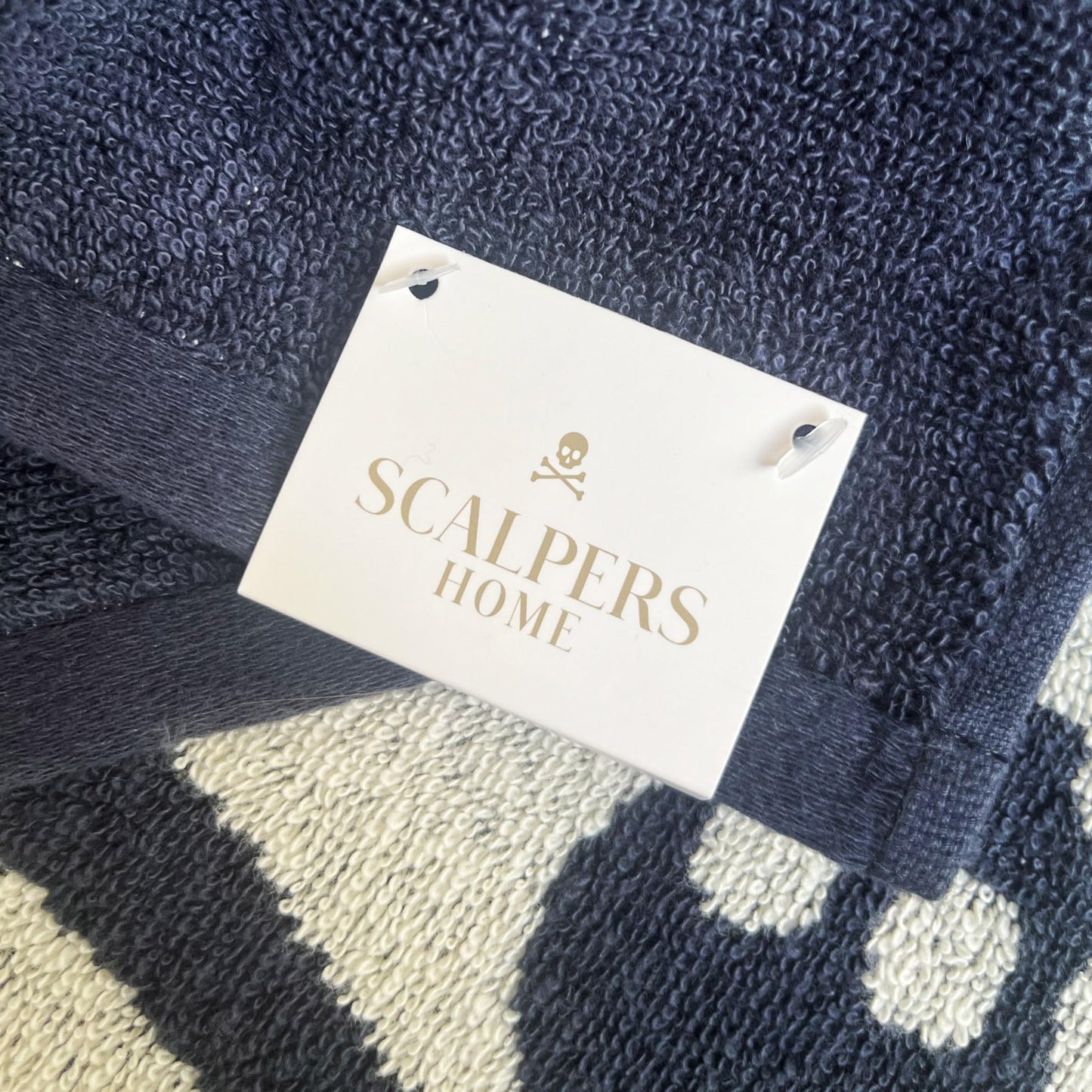 Scalpers Towel 90x180 cm 100% Cotton 500GSM Navy Striped Home