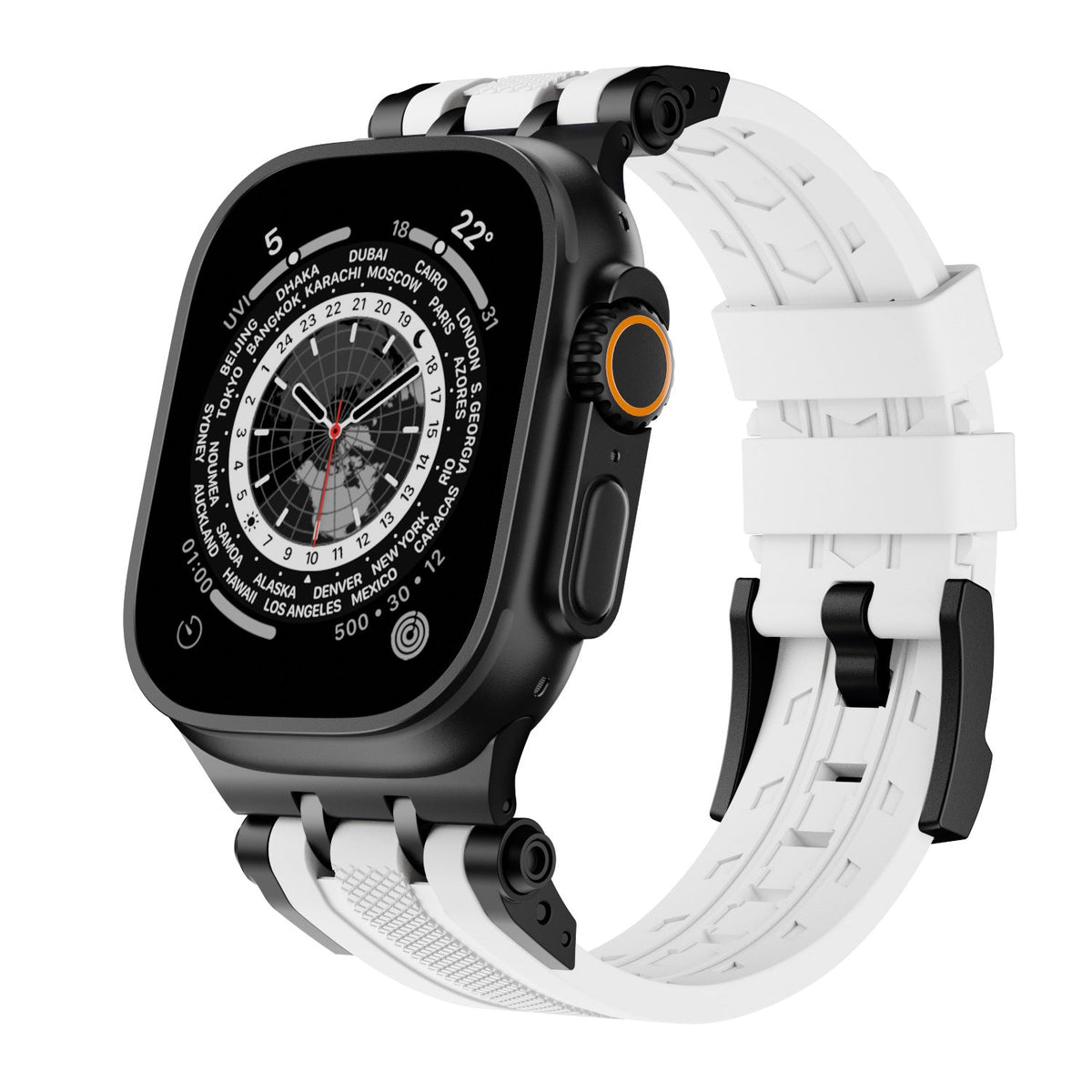 Innovative Connector Fluororubber Watch Strap