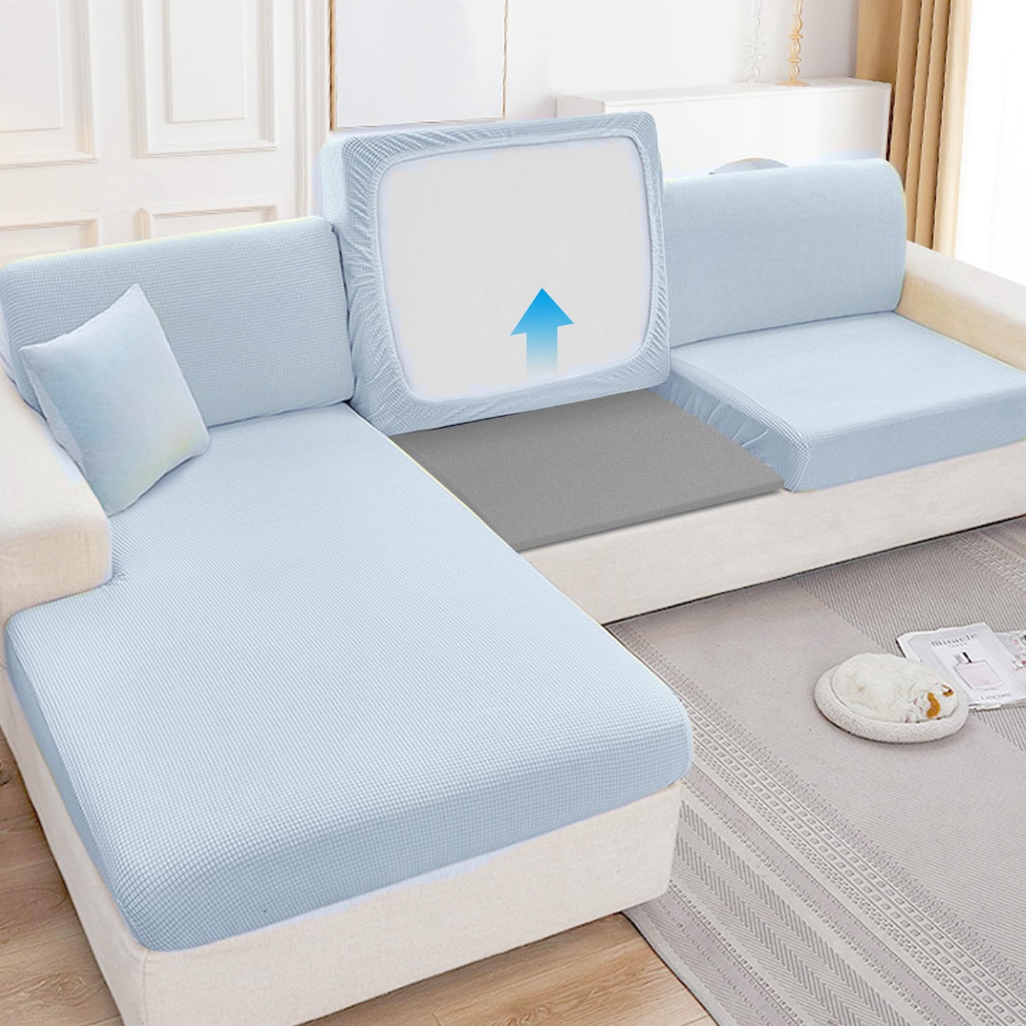 moonoom 20" x 20" Foam Cushion Couch Cushion Support - Living Room Sofa Sag Support