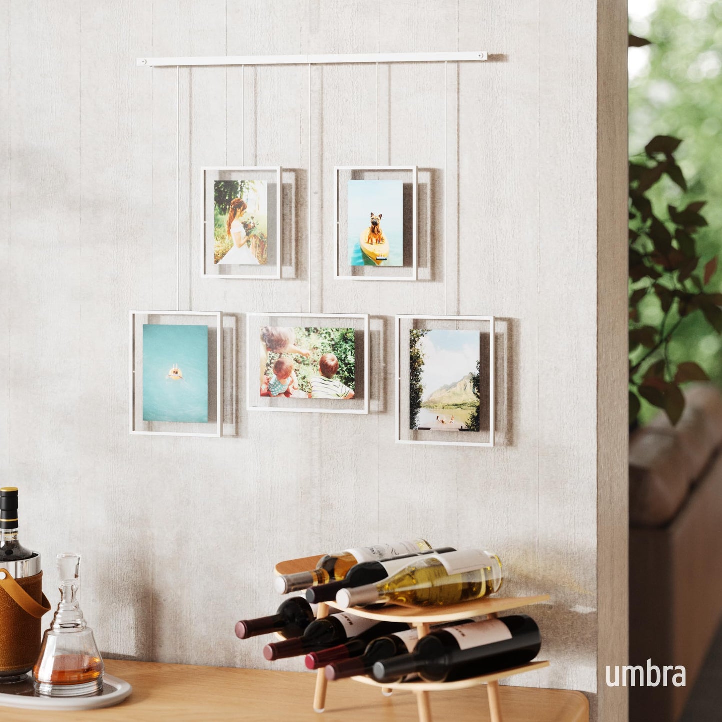 Umbra Photo Frames, White, normal, 5 Frames