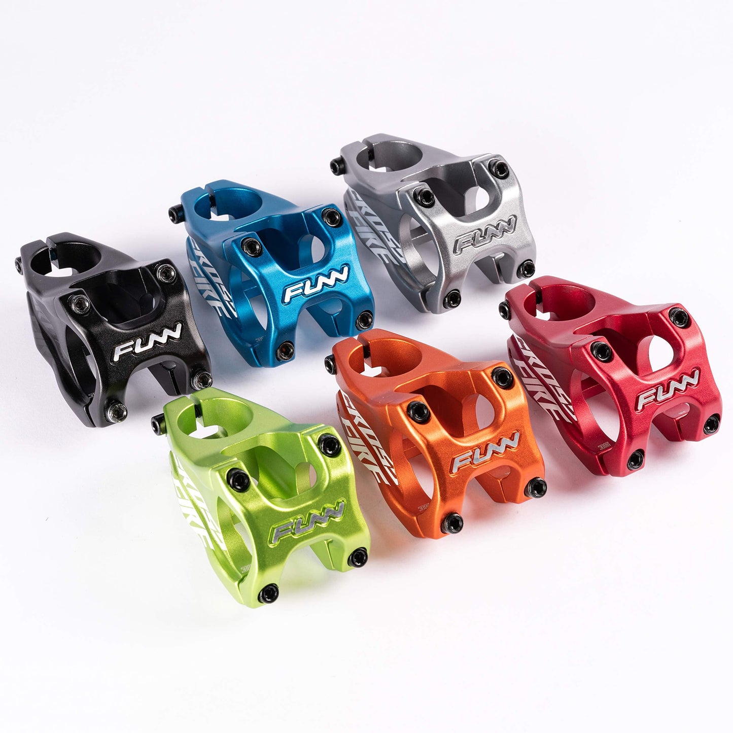 Funn Crossfire Mountain Bike Stem with 35mm Bar Clamp - Durable and Lightweight Alloy Bike Stem for Mountain Bike and BMX Bike, Length 35mm stem