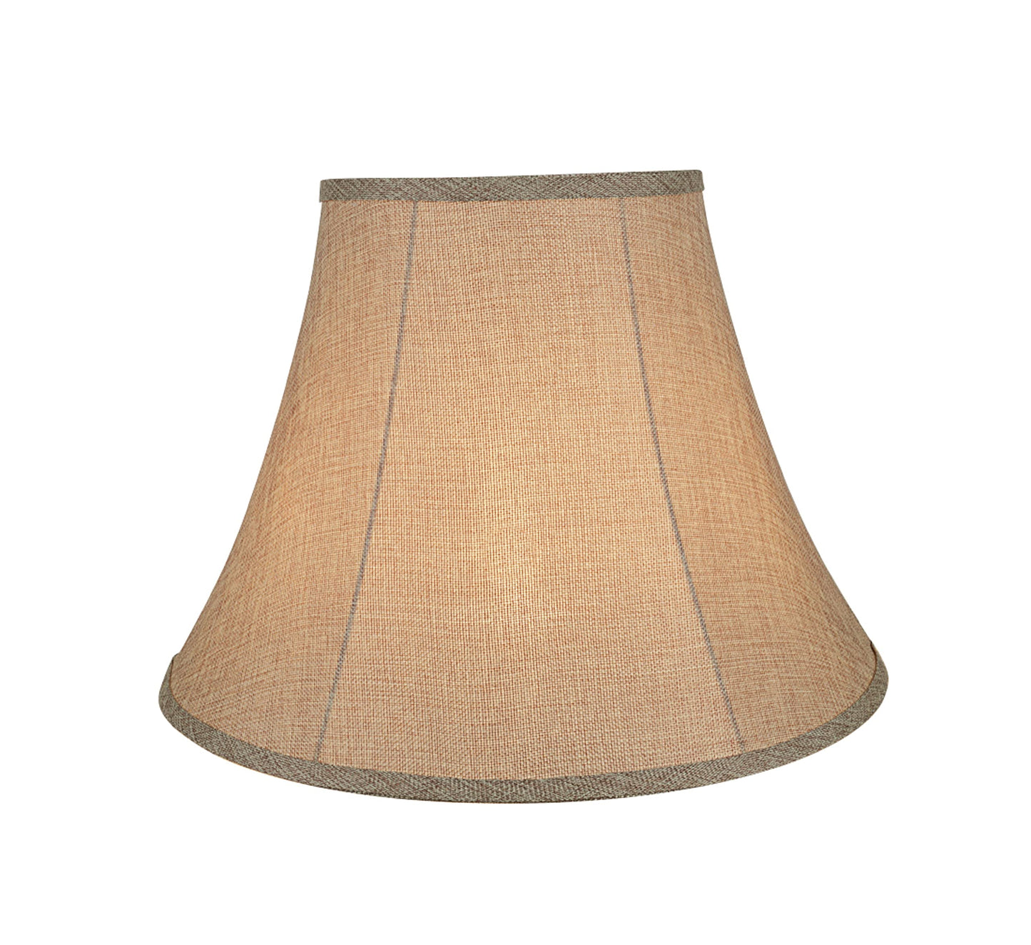 Aspen Creative 38001A Transitional Bell Shaped Collapsible Spider Construction Lamp Shade in Natural, 9" Top x 18" Bottom x 13" Slant Height