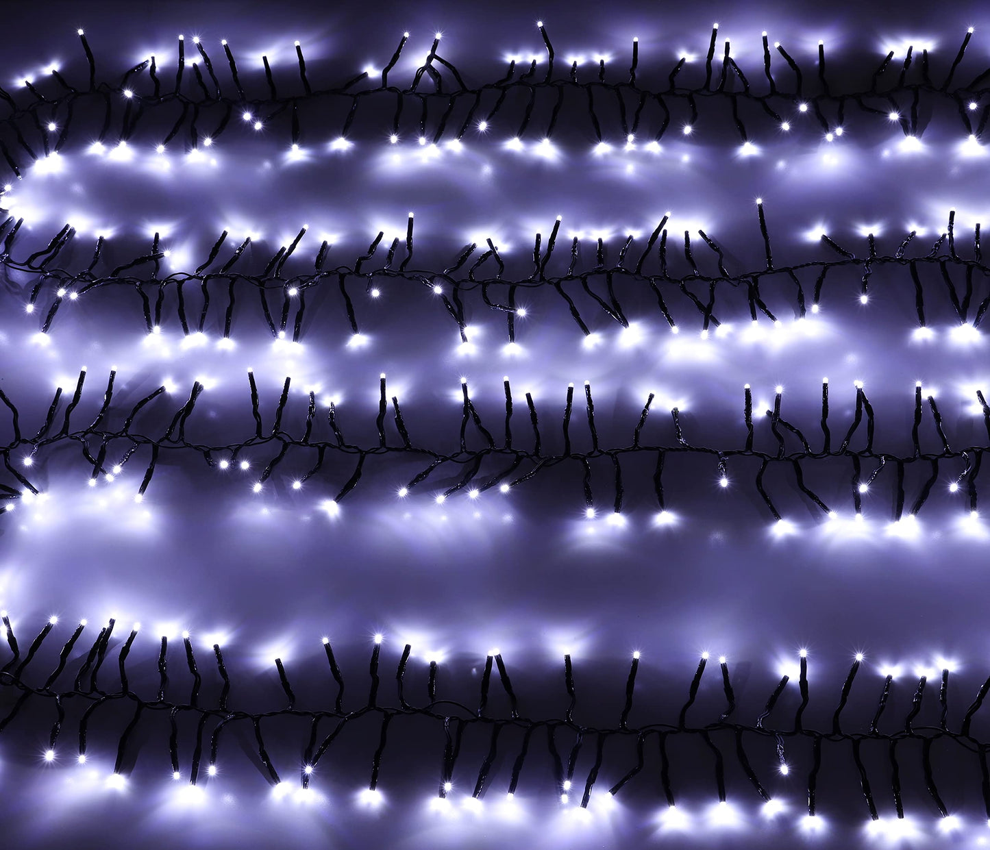 Christmas Concepts 500 6M/20FT White LED Cluster Lights With 8 Function Controller - Indoor/Outdoor - Energy Efficient A++ - Christmas Lights