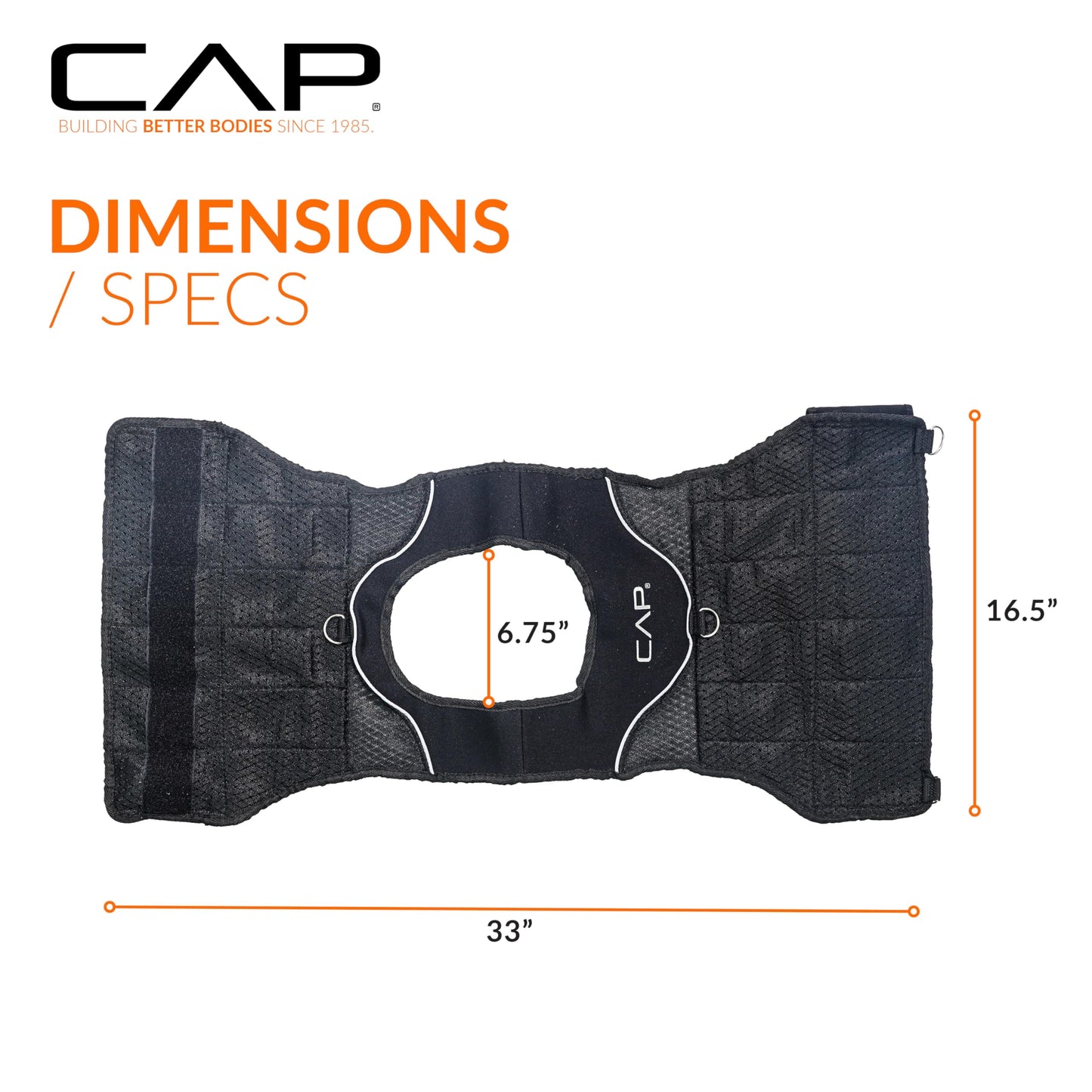 Cap Barbell (HHWV-CB020C Adjustable Weighted Vest, 20-Pound