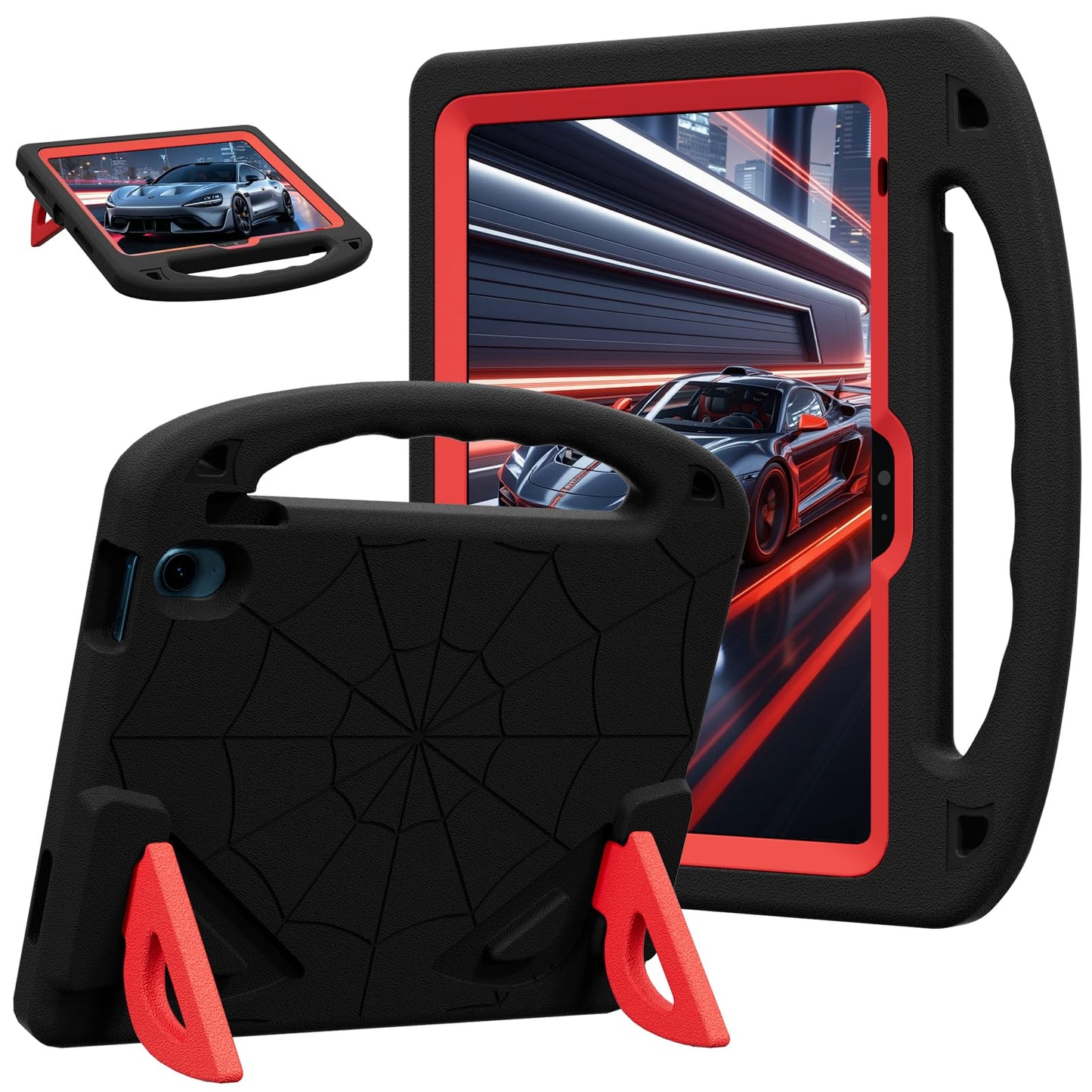 LKOOZO Kids Case for iPad (A16) 11th Generation 11" 2025 / iPad 10th Generation 10.9" 2022, Shockproof Cover with Built-in Screen Protector and Stand