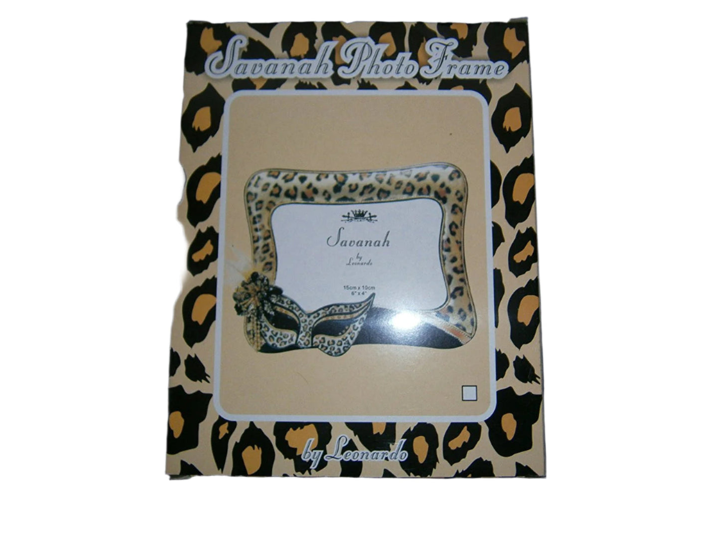 savanah by leonardo photoframe gold or black pattern 4"x6" one supplied