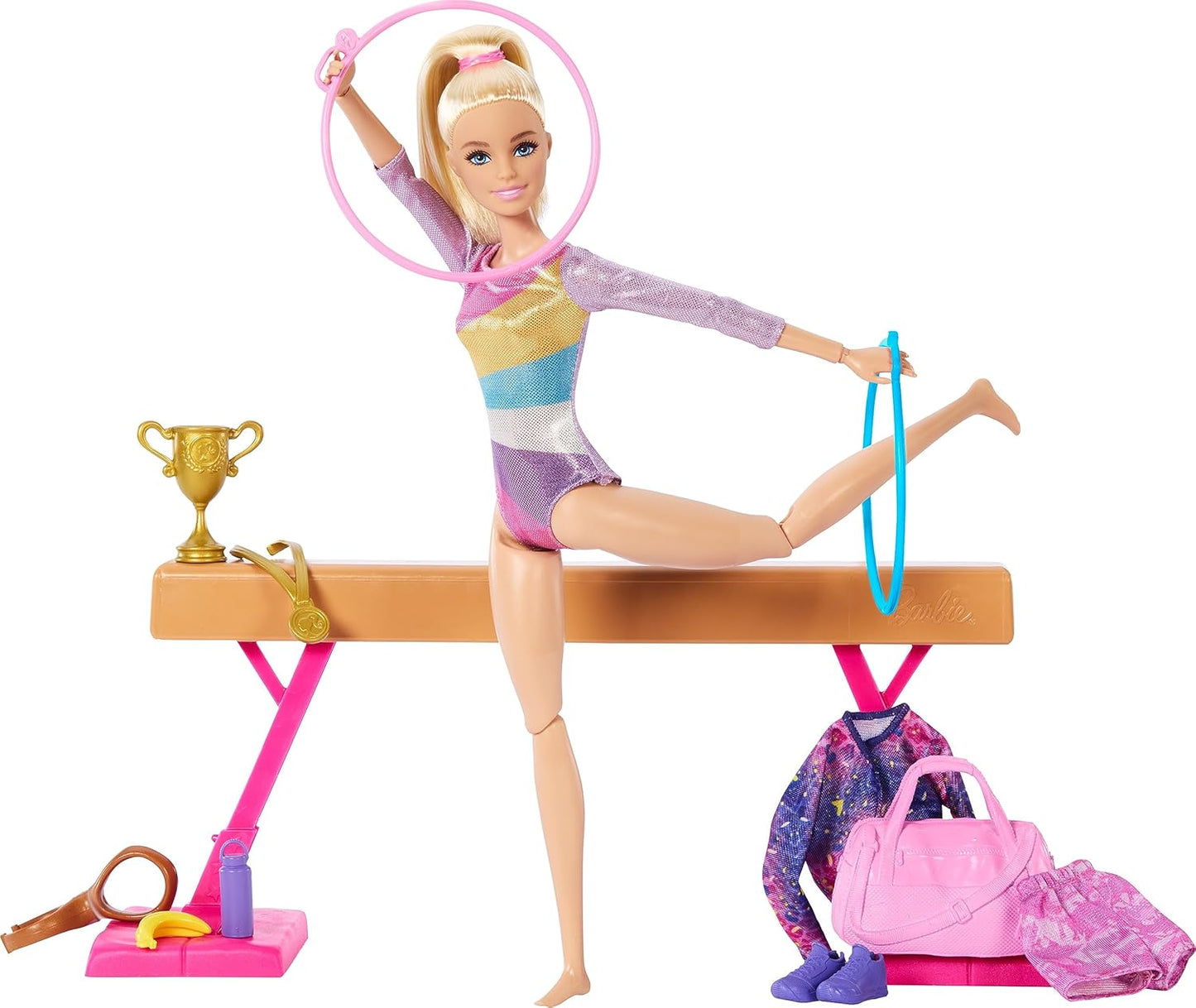 BARBIE Gymnastic Fun Play Set, new but open damaged box