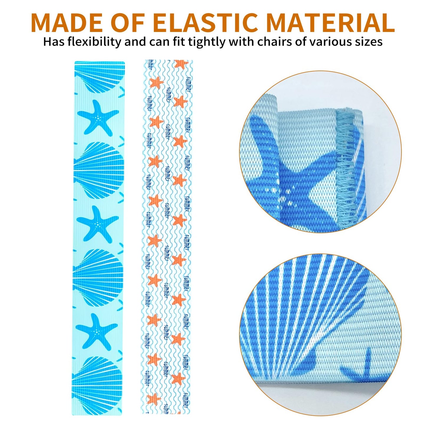 Beach Towel Bands, Towel Bands for Sun Loungers, 40 CM * 5CM 2Pcs