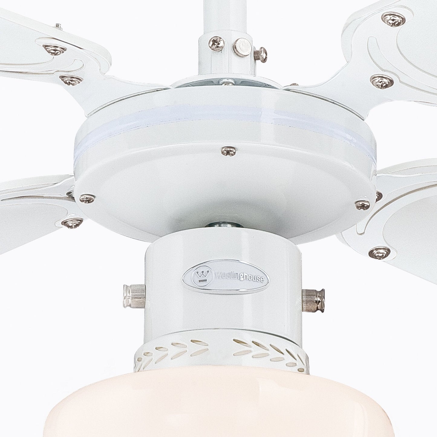 Westinghouse Lighting Portland Ambiance Indoor Ceiling Fan, Metal, e27, 1 W, White Finish with Reversible White/Beech Blades