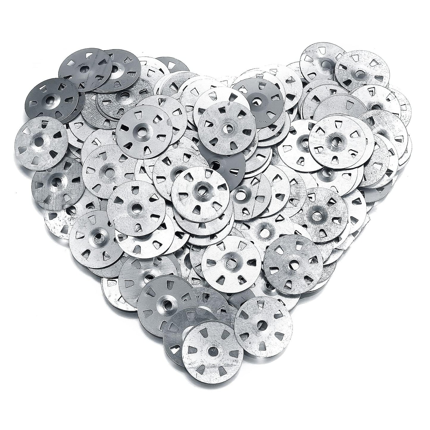 600 Pcs Easy Fix Washers, 35mm Diameter Galvanised Steel Fixing Washers for Insulation Thermoboard Backer Boards (600)