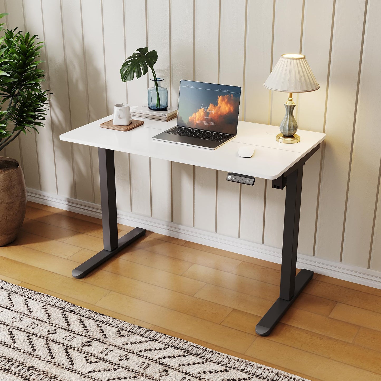 ELEGANT Electric Standing Desk 120x60cm, Height Adjustable Sit Stand Desk